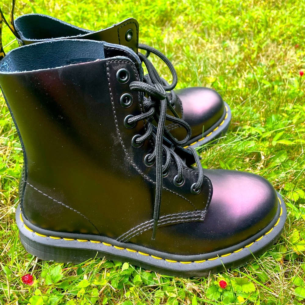 Shiny Purple Doc Martens